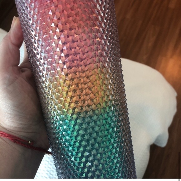 NWT Starbucks Summer Pride Rainbow Studded Tumbler - Picture 3 of 11